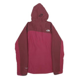 THE NORTH FACE Womens Maroon & Pink Outdoor Jacket S Polyester Zip Hooded