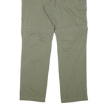 COLUMBIA Mens Regular Fit Olive Green Cargo Zip Trousers W34 L30 Outdoor Hiking