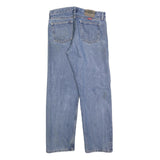 WRANGLER Mens Regular Blue Denim Rinse Jeans W34 L29 Classic Zip Closure Casual
