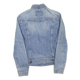 LEVI'S Mens Blue Denim Jacket XS Cotton Blend Classic Button Closure Stylish