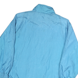 HABAND Womens Blue Button Nylon Jacket M Plain Lightweight Casual Outerwear