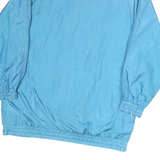 HABAND Womens Blue Button Nylon Jacket M Plain Lightweight Casual Outerwear