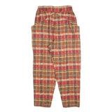 MARELLA Womens Polyester Blend Brown & Red Relaxed Straight Trousers W25 L25