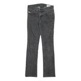 DIESEL Womens Slim Denim Jeans Black W26 L28 Stylish Cotton Blend Zip Closure