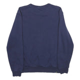 PUMA Mens Blue Crew Neck Sweatshirt M Cotton Blend Pullover Casual Sportswear