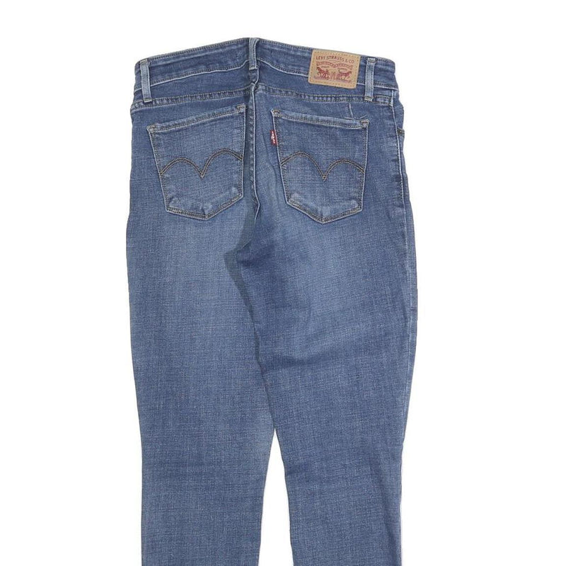 LEVI'S 711 Womens Jeans Blue Slim Skinny Denim Medium W28 L28 Zip