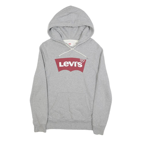 LEVI'S Mens Grey Hoodie XS Cotton Blend Casual Pullover Lightweight