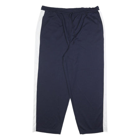 NAUTICA Mens Joggers Navy & White XL W38 L27 Relaxed Tapered Polyester
