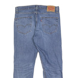 LEVI'S 502 Mens Slim Jeans Blue Denim W34 L27 Distressed Cotton Blend