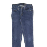 LEVI'S Womens Slim Blue Denim Light W26 L28 Skinny Zip Jeans