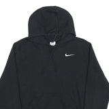 NIKE Womens Black Hoodie L Classic Cotton Blend Pullover Sweatshirt