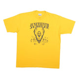 HANES Mens Yellow Juneteenth Jubilee Graphic T-Shirt XL Crew Neck Short Sleeve