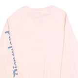 DISNEY Womens Pink Mickey Mouse Crew Neck M Cotton Blend Sweatshirt