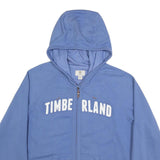 TIMBERLAND Mens Blue Zip Hoodie 2XL Cotton Blend Casual Style