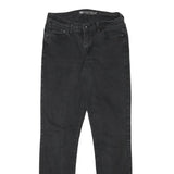 LEVI'S Womens Slim Fit Black Denim Jeans Zip W26 L29 Stylish Casual