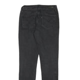 LEVI'S Womens Slim Fit Black Denim Jeans Zip W26 L29 Stylish Casual