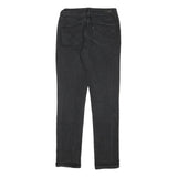 LEVI'S Womens Slim Fit Black Denim Jeans Zip W26 L29 Stylish Casual