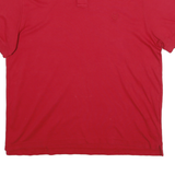 CHAPS Mens Red Polo Shirt XL Custom Fit Cotton Short Sleeve Plain
