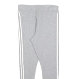 ADIDAS Womens Joggers Grey & White Slim Tapered UK 14 W30 L25 Casual Sporty