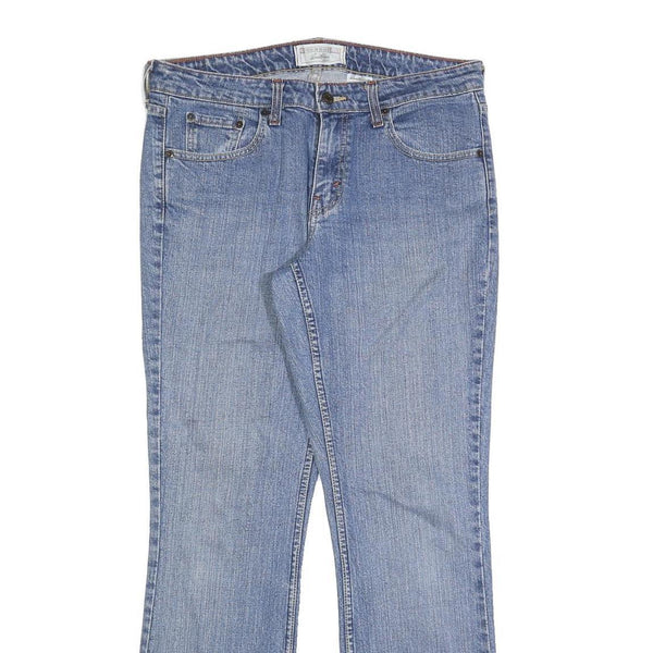 LEVI'S Womens Blue Regular Fit Flared Denim Medium Wash Jeans W34 L32 Classic