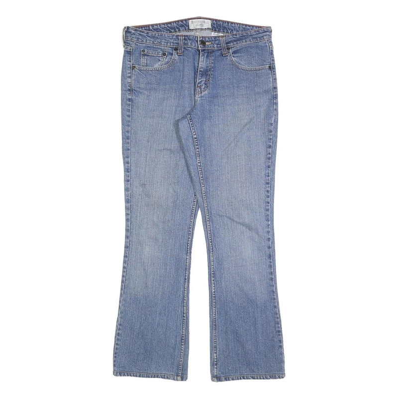 LEVI'S Womens Blue Regular Fit Flared Denim Medium Wash Jeans W34 L32 Classic