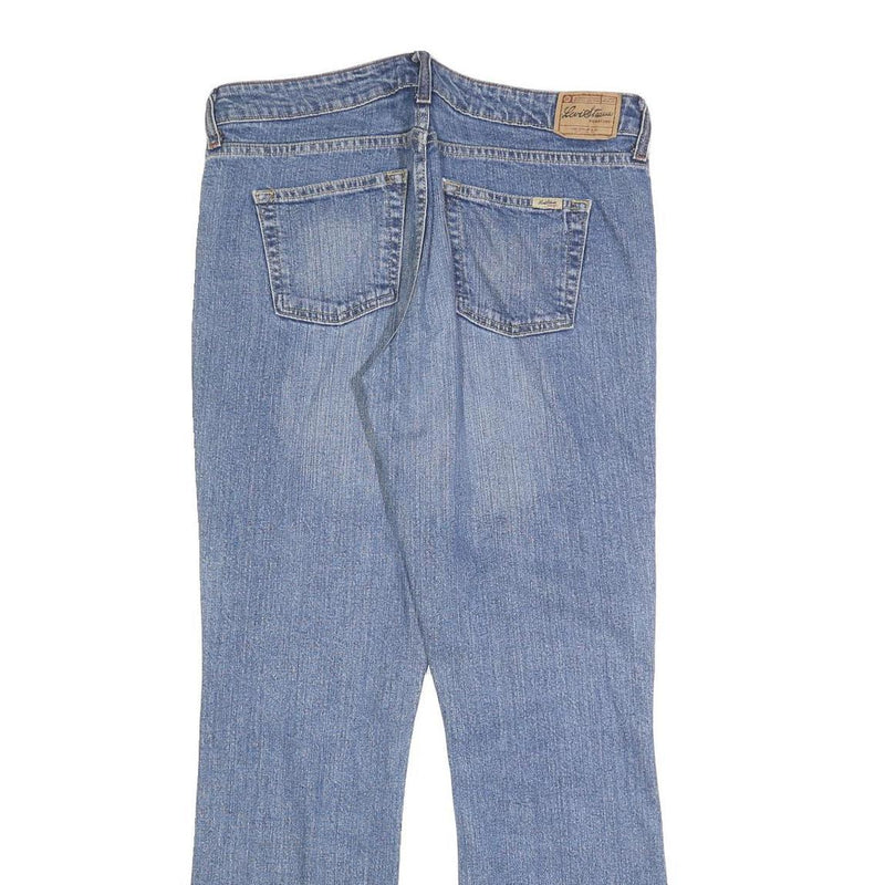 LEVI'S Womens Blue Regular Fit Flared Denim Medium Wash Jeans W34 L32 Classic