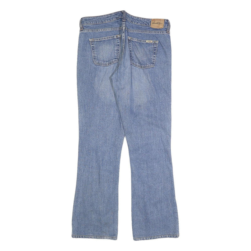 LEVI'S Womens Blue Regular Fit Flared Denim Medium Wash Jeans W34 L32 Classic