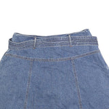 SONOMA Womens Blue Denim Skater Short Cotton Blend Size M Casual Summer Skirt