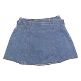 SONOMA Womens Blue Denim Skater Short Cotton Blend Size M Casual Summer Skirt