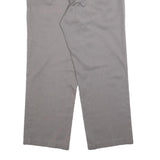 DICKIES Mens Regular Grey Cotton Blend Trousers W34 L29 Workwear Zip Closure