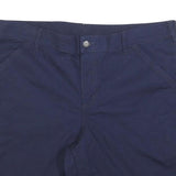 CARHARTT Womens Shorts Blue Casual XL W40 Cotton Blend Relaxed Fit