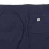 CARHARTT Womens Shorts Blue Casual XL W40 Cotton Blend Relaxed Fit