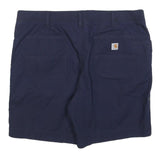 CARHARTT Womens Shorts Blue Casual XL W40 Cotton Blend Relaxed Fit