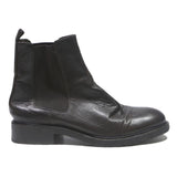 BILLI BI Mens Chelsea Boots Black Leather UK 8 Elastic Side Panel Pull Tab