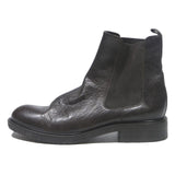 BILLI BI Mens Chelsea Boots Black Leather UK 8 Elastic Side Panel Pull Tab