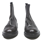 BILLI BI Mens Chelsea Boots Black Leather UK 8 Elastic Side Panel Pull Tab