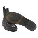 BILLI BI Mens Chelsea Boots Black Leather UK 8 Elastic Side Panel Pull Tab