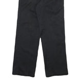 DICKIES Mens Cotton Blend Black Regular Fit Straight Leg Trousers W30 L29