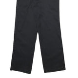 DICKIES Mens Cotton Blend Black Regular Fit Straight Leg Trousers W30 L29