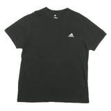 ADIDAS Mens Black Graphic T-Shirt XL Short Sleeve Crew Neck Casual Sportswear