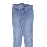 LEVI'S Womens Slim Blue Denim Light Wash Jeans W29 L30 Skinny Cotton Blend Zip