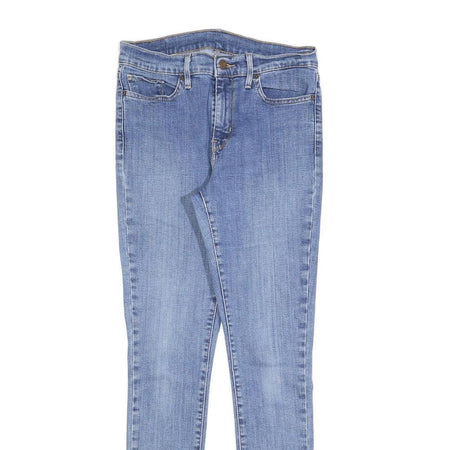 LEVI'S Womens Slim Blue Denim Light Wash Jeans W29 L30 Skinny Cotton Blend Zip
