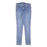 LEVI'S Womens Slim Blue Denim Light Wash Jeans W29 L30 Skinny Cotton Blend Zip