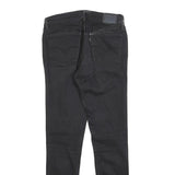 LEVI'S 710 Womens Slim Black Denim Jeans Cotton Blend W29 L30 Zip