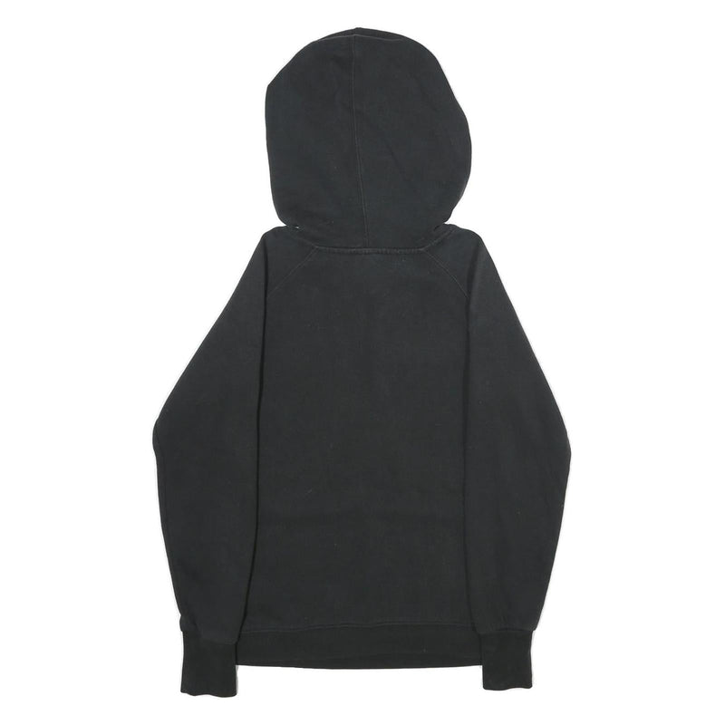 REEBOK Womens Black Hoodie S Cotton Blend Pullover Casual Sportswear