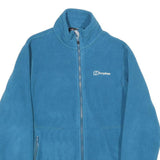 BERGHAUS Womens Blue Fleece Jacket UK 12 Polyester Zip Outdoor Warm