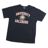 FOXX Mens Black University Salzburg Graphic T-Shirt 2XL Short Sleeve Crew Neck