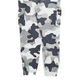JENNYFER Womens Cotton Blend Grey Camouflage Regular Fit Cargo Trousers W24 L25