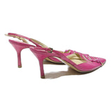 CAREL Womens Pink Leather Slingback Heels UK 4.5 Stylish Evening Shoes