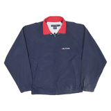 NAUTICA Mens Navy & Red Challenge Zip Jacket M Polyester Blend Sailing